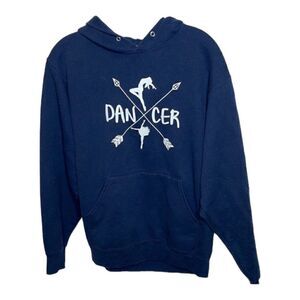 Jerzeez Navy Dancer Hoodie Sweatshirt. Size Medium.